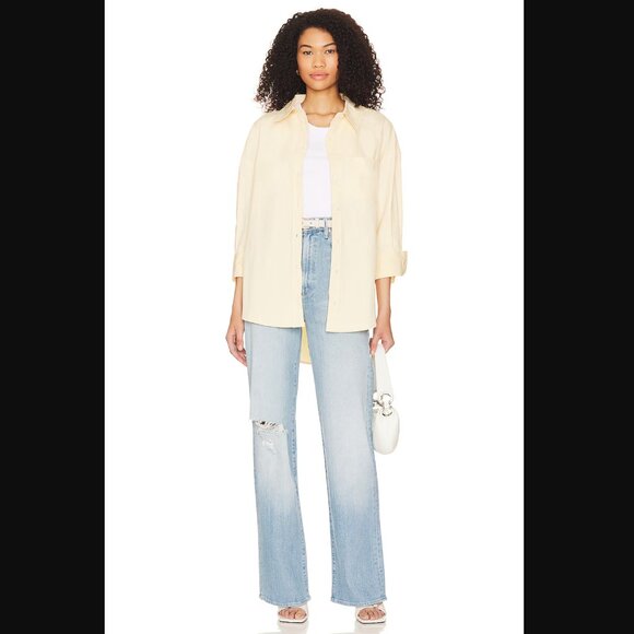 MOTHER High Waisted Tunnel Vision Sneak Jeans (Sippin' Sweet Tea) Size 32 NWT - Picture 4 of 9